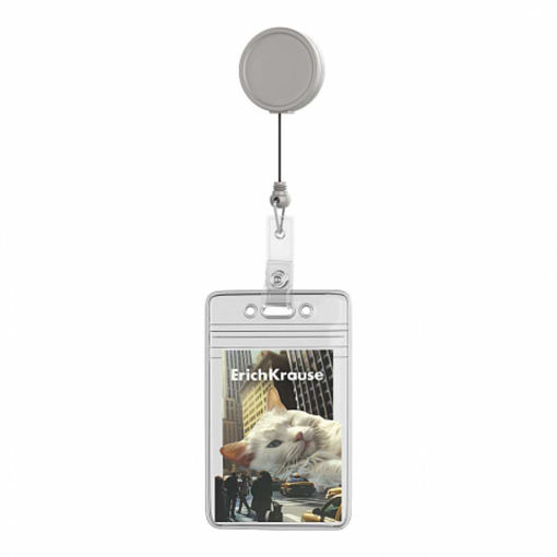 Picture of VERTICAL ID CARD WITH RETRACTABLE REEL 62X91MM